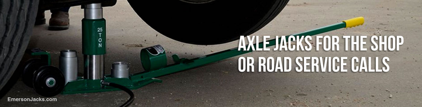 axle jacks for the shop or road service